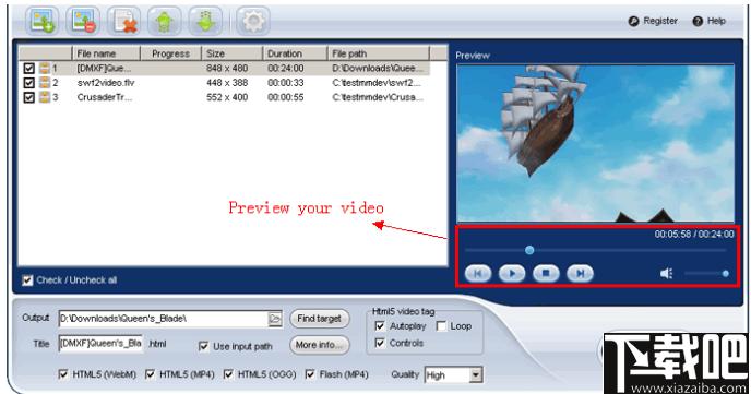 iLike Video to HTML5 Converter下载,视频转换,转换器