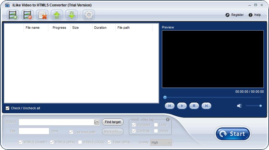 iLike Video to HTML5 Converter下载,视频转换,转换器